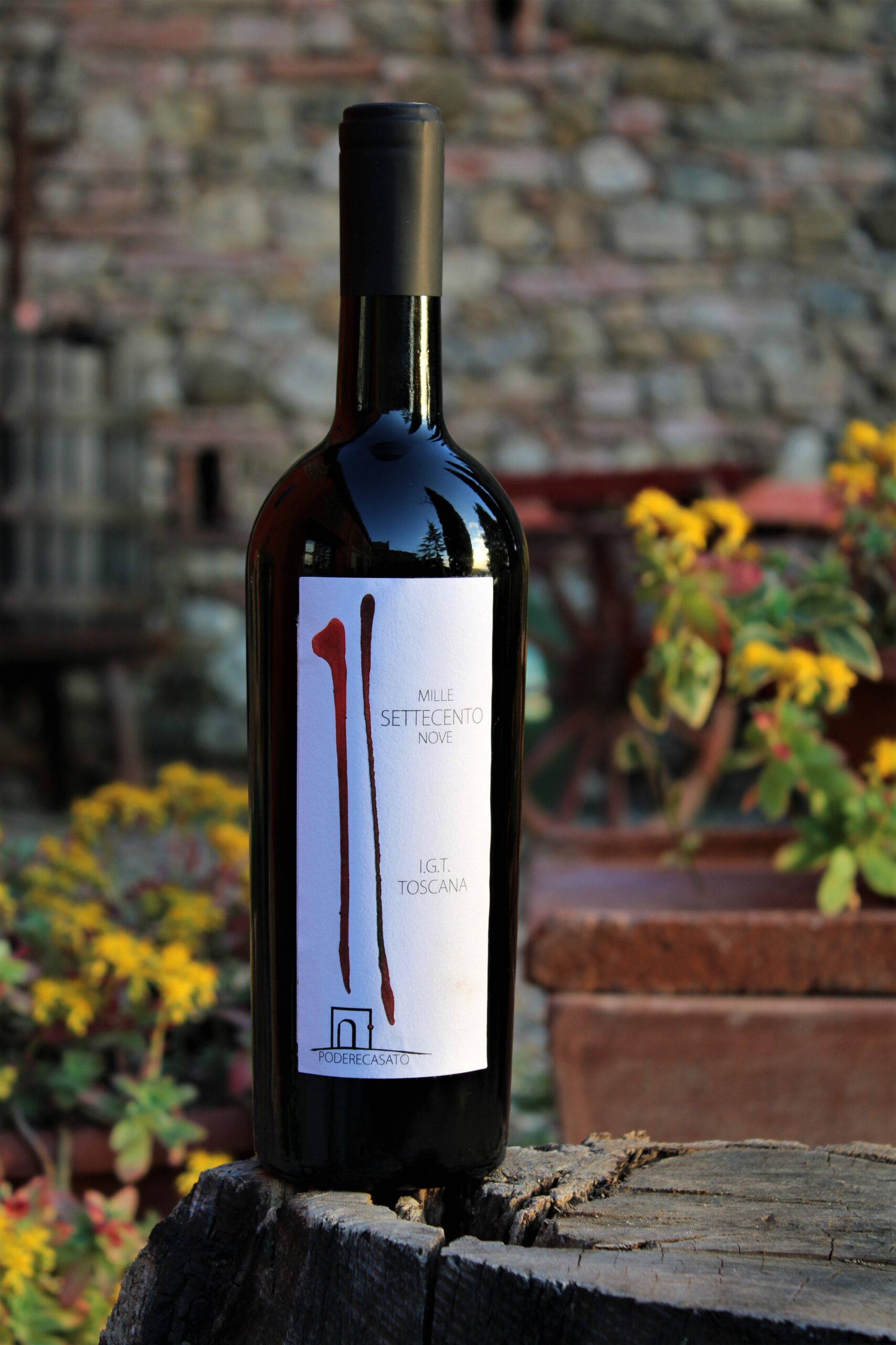 Bottiglia di vino rosso